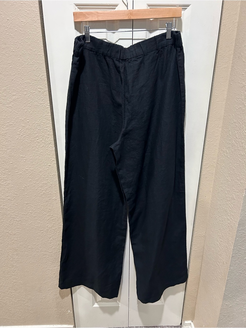 Jarbo Linen 100% Wide Leg Lagenlook Pilull On Pants , size 3/US 12 - Picture 3 of 4